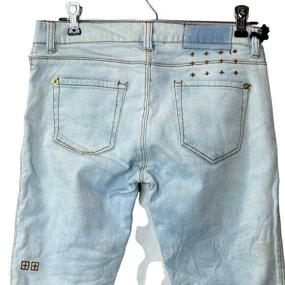 Ksubi Skinny Pins Super Stretch Jeans Low Rise Wamp Wamp Blue Women 26 NWT - Picture 5 of 10